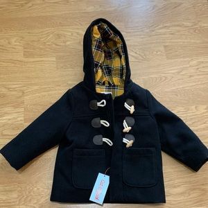 New Cat & Jack kids black coat